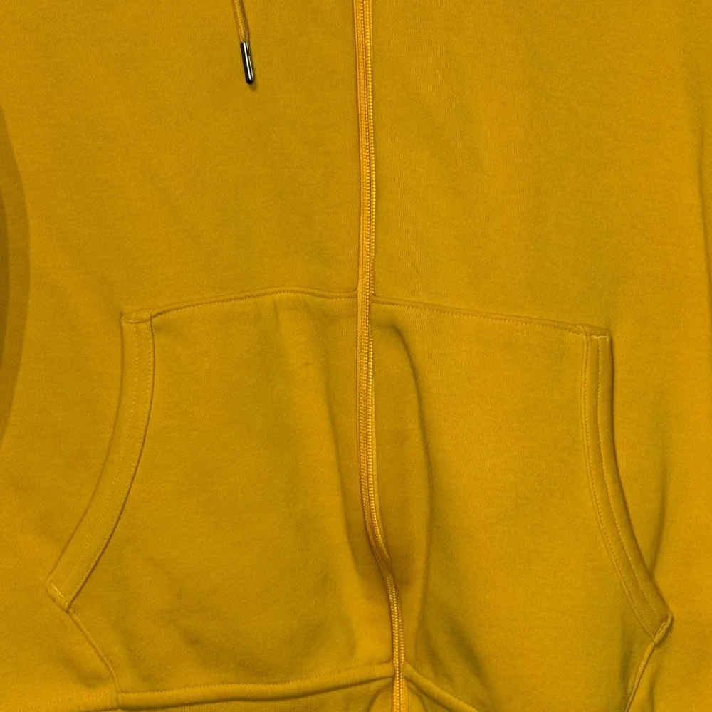 Polo Ralph Lauren Women Jacket Vintage 90's Full Zip Fleece Hoodie Yellow Medium